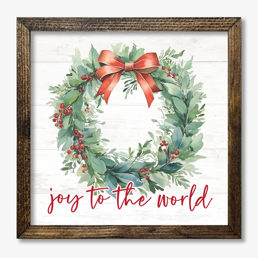 TIMBERLAND FRAME WREATH JOY TO THE WORLD