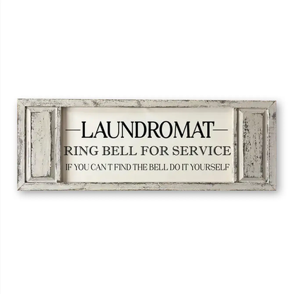 FRAMED CANVAS LAUNDROMAT