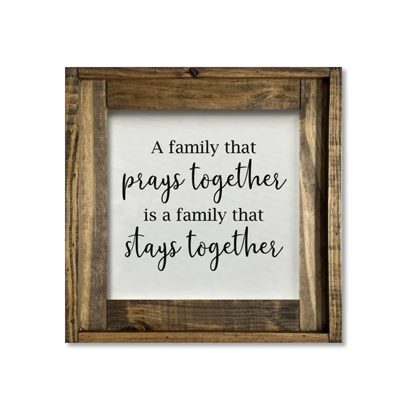FRAMED CANVAS PRAYS TOGETHER