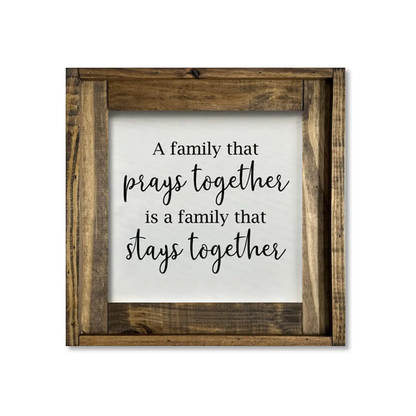 FRAMED CANVAS PRAYS TOGETHER