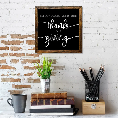 TIMBERLAND FRAME THANKS AND GIVING BLACK