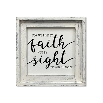FRAMED CANVAS LIVE BY FAITH