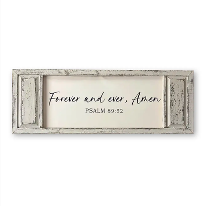 FRAMED CANVAS FOREVER AND EVER AMEN