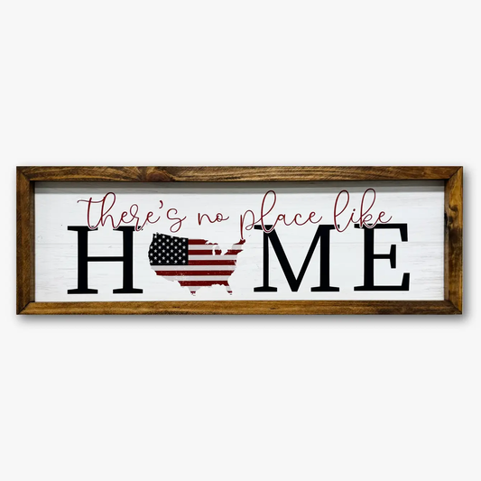 TIMBERLAND FRAME NO PLACE LIKE HOME US FLAG