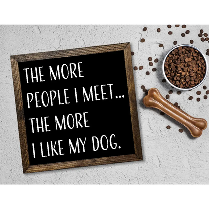 TIMBERLAND FRAME THE MORE I LIKE MY DOG