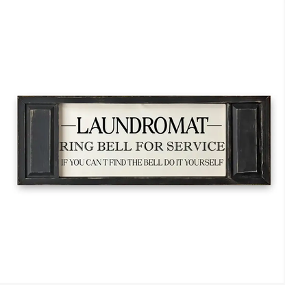 FRAMED CANVAS LAUNDROMAT