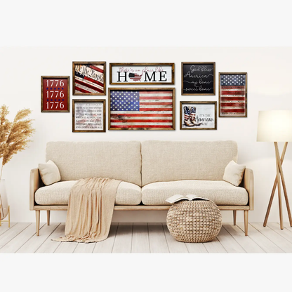 TIMBERLAND FRAME PLEDGE OF ALLEGIANCE FLAG