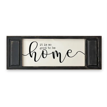 FRAMED CANVAS SO GOOD TO BE HOME
