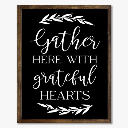 TIMBERLAND FRAME GATHER HERE WITH GRATEFUL HEARTS