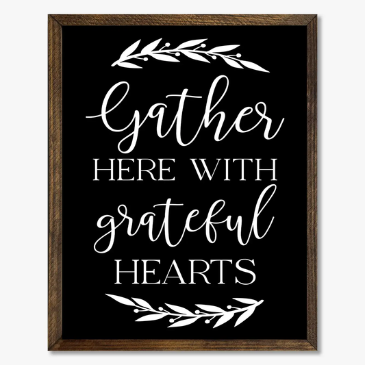 TIMBERLAND FRAME GATHER HERE WITH GRATEFUL HEARTS
