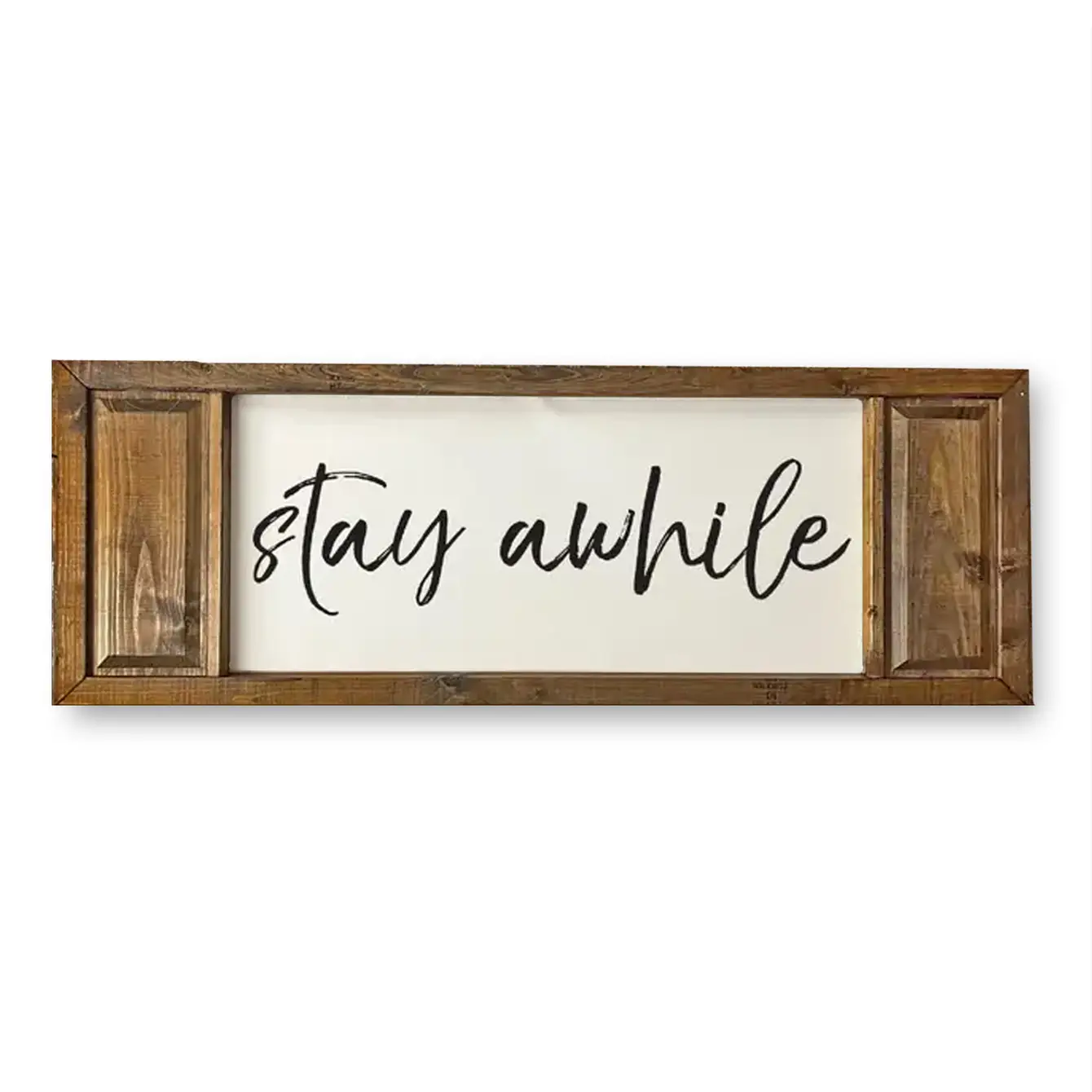 FRAMED CANVAS STAY AWHILE