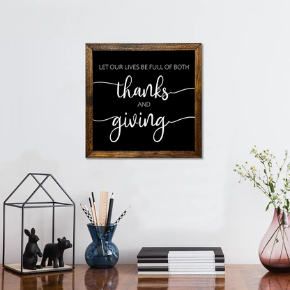 TIMBERLAND FRAME THANKS AND GIVING BLACK