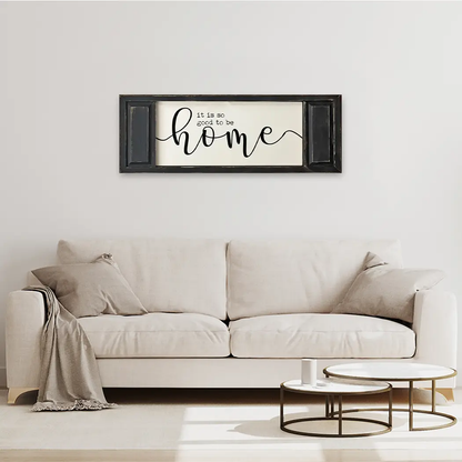 FRAMED CANVAS SO GOOD TO BE HOME