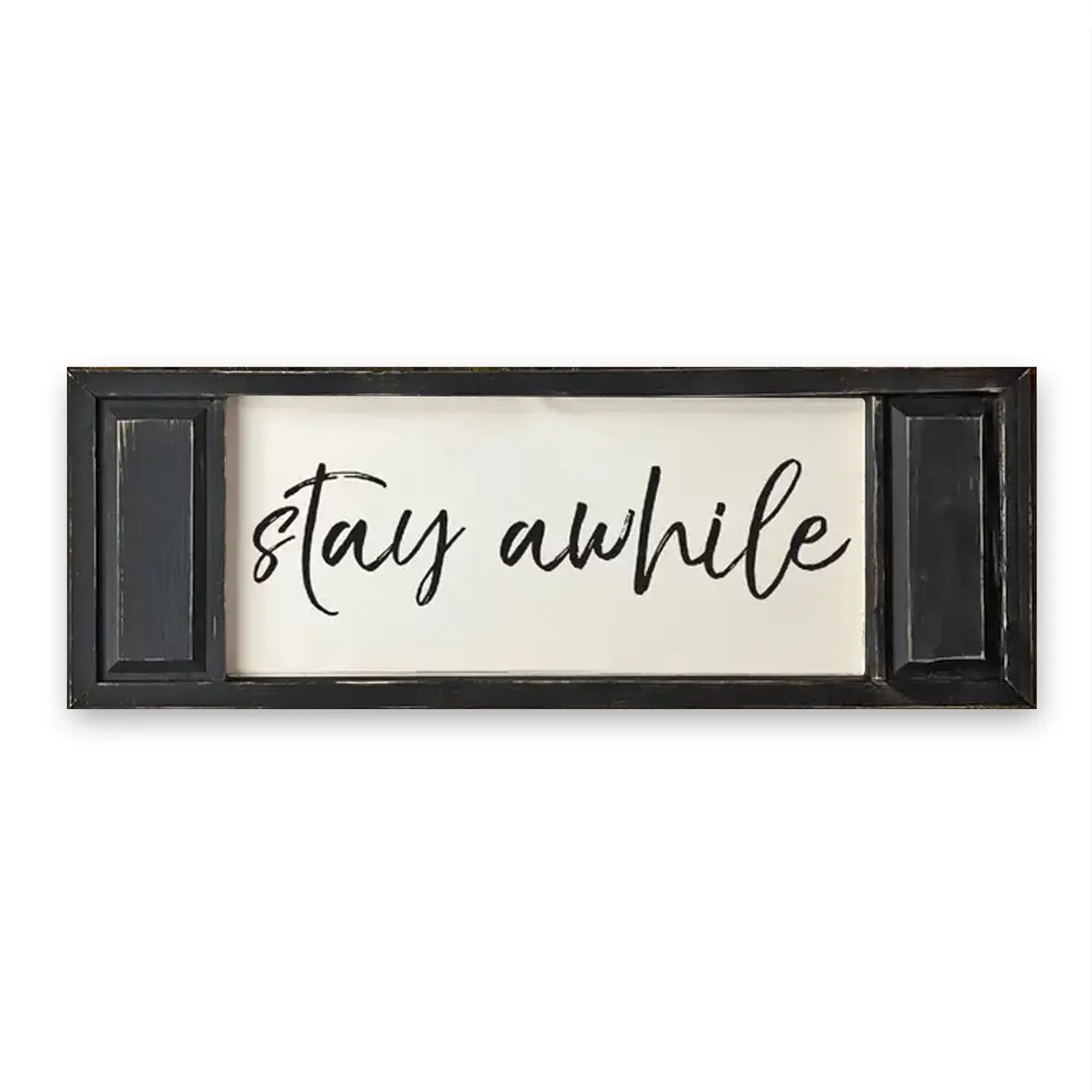 FRAMED CANVAS STAY AWHILE