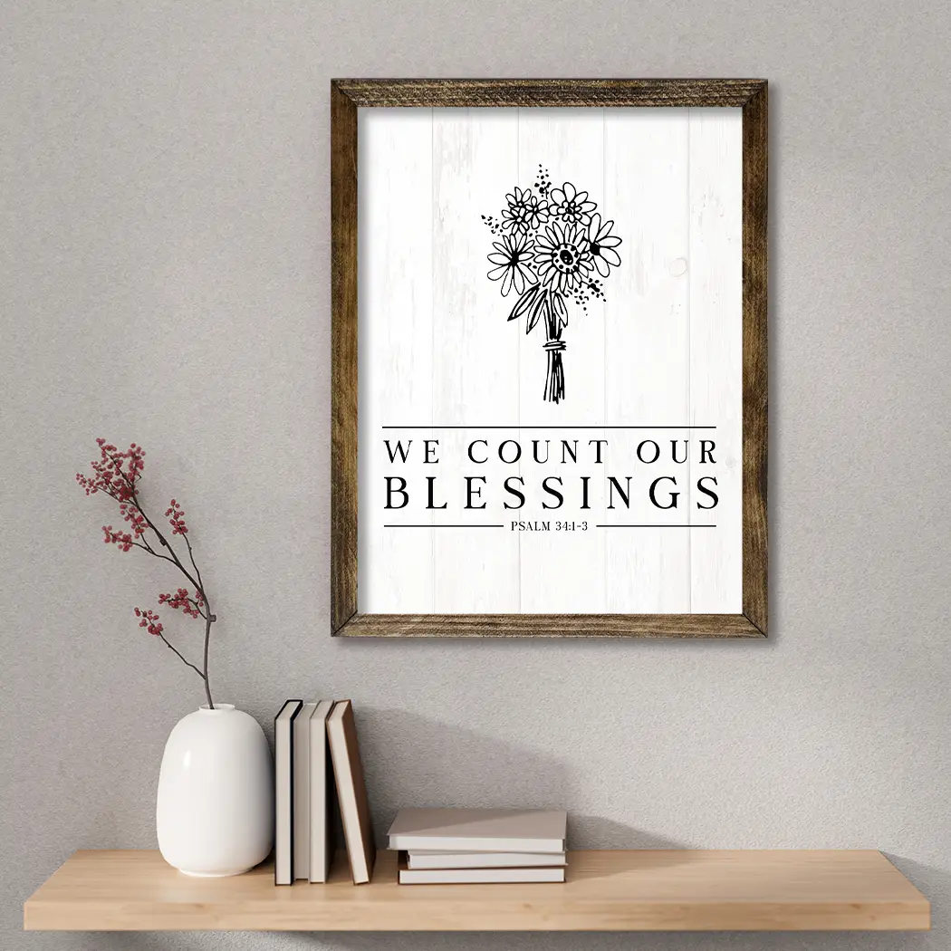 TIMBERLAND FRAME COUNT OUR BLESSINGS WHITE