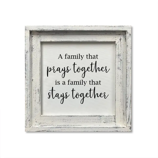 FRAMED CANVAS PRAYS TOGETHER