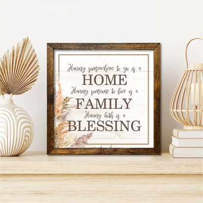 TIMBERLAND FRAME BOHO HOME FAMILY BLESSING