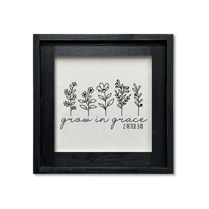 FRAMED CANVAS GROW IN GRACE