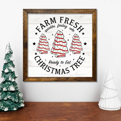 TIMBERLAND FRAME FARM FRESH LITTLE DEBBIE CHRISTMAS TREES