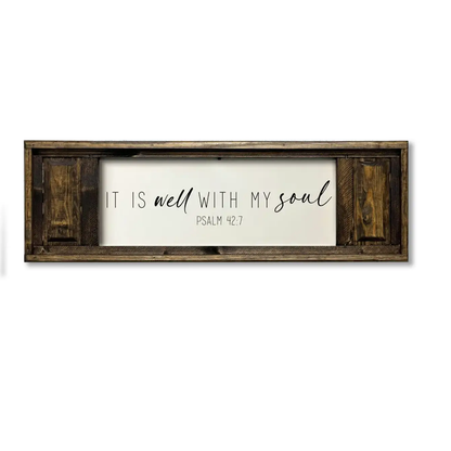 Small Double Panel Canvas It Is Well With My Soul