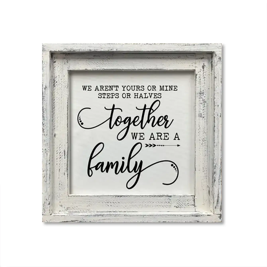 FRAMED CANVAS TOGETHER WE ARE FAMILY