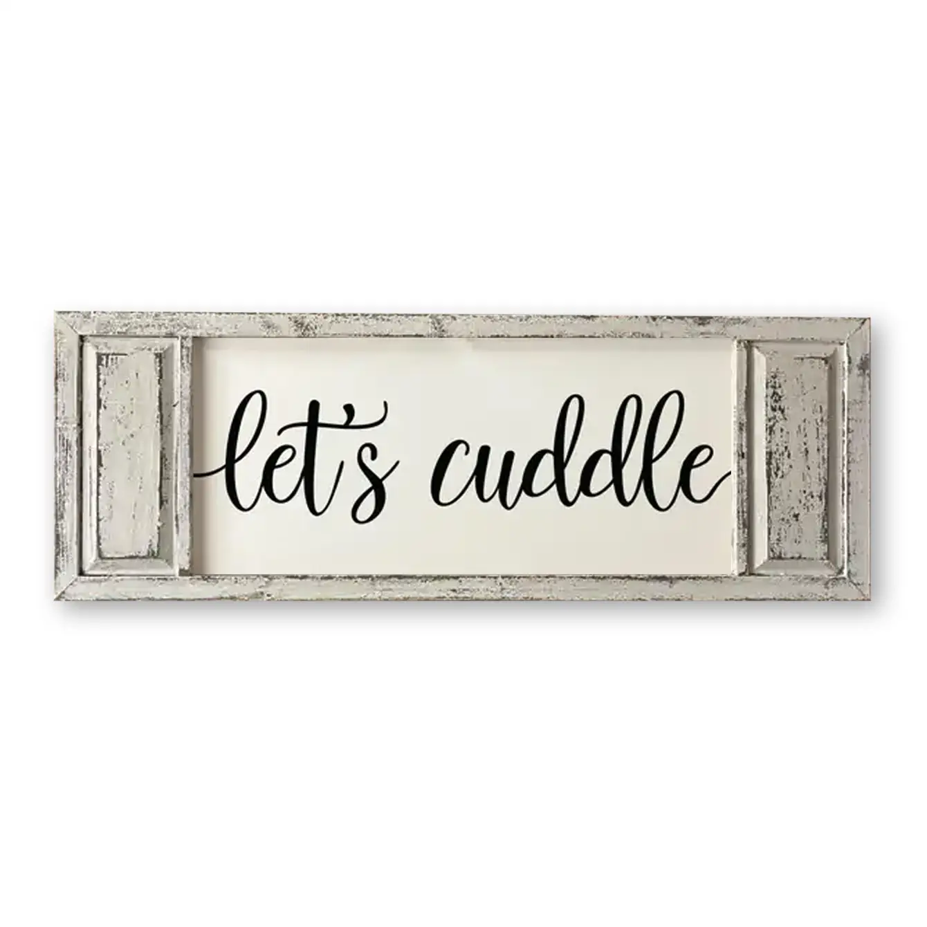 FRAMED CANVAS LETS CUDDLE
