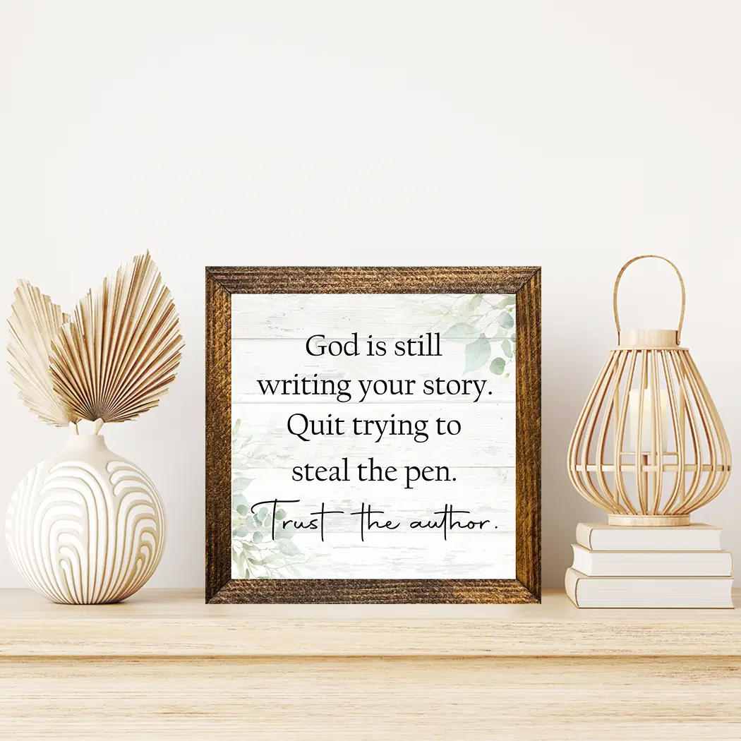 TIMBERLAND FRAME GOD IS STILL WRITING YOUR STORY (WHITE)