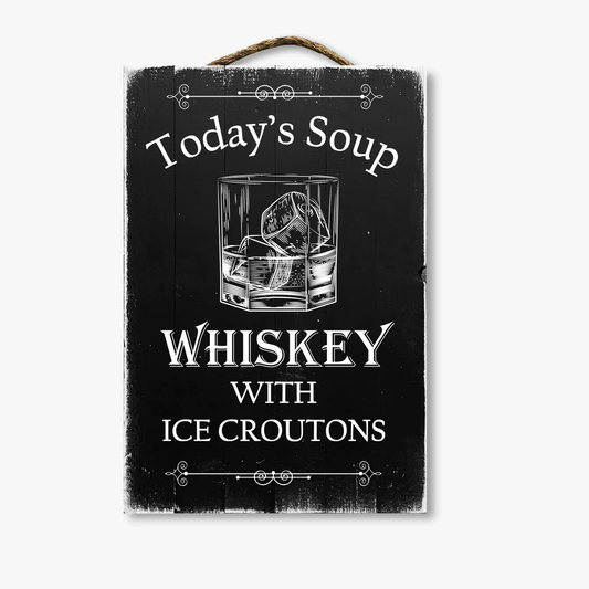 Today's Soup Whisky With Ice Croutons