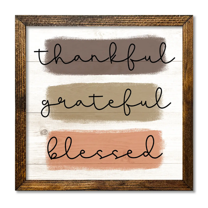 TIMBERLAND FRAME BOHO THANKFUL GRATEFUL BLESSED