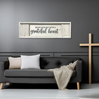 Small Double Panel Canvas Grateful Heart