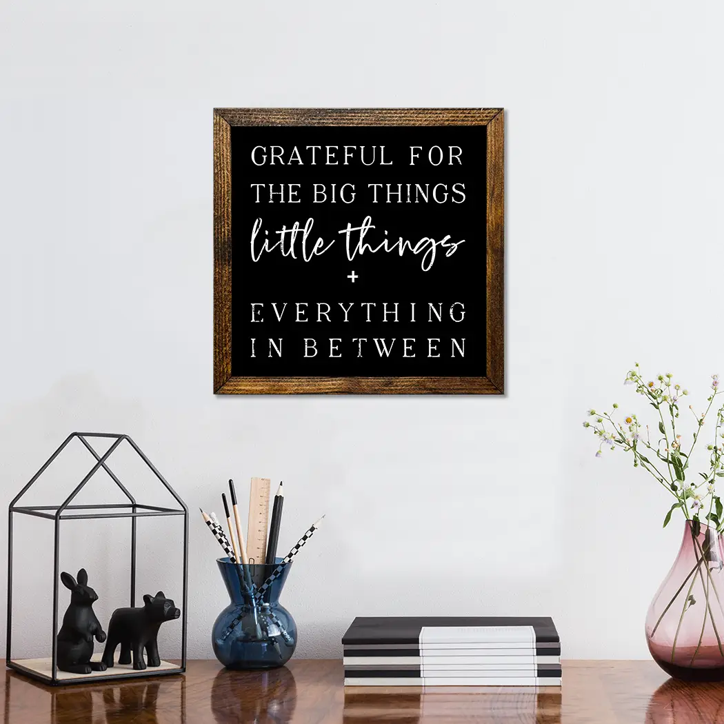 TIMBERLAND FRAME GRATEFUL FOR THE BIG THINGS LITTLE THINGS