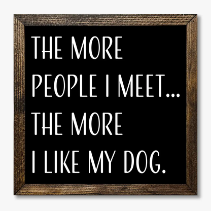 TIMBERLAND FRAME THE MORE I LIKE MY DOG