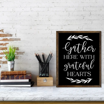 TIMBERLAND FRAME GATHER HERE WITH GRATEFUL HEARTS