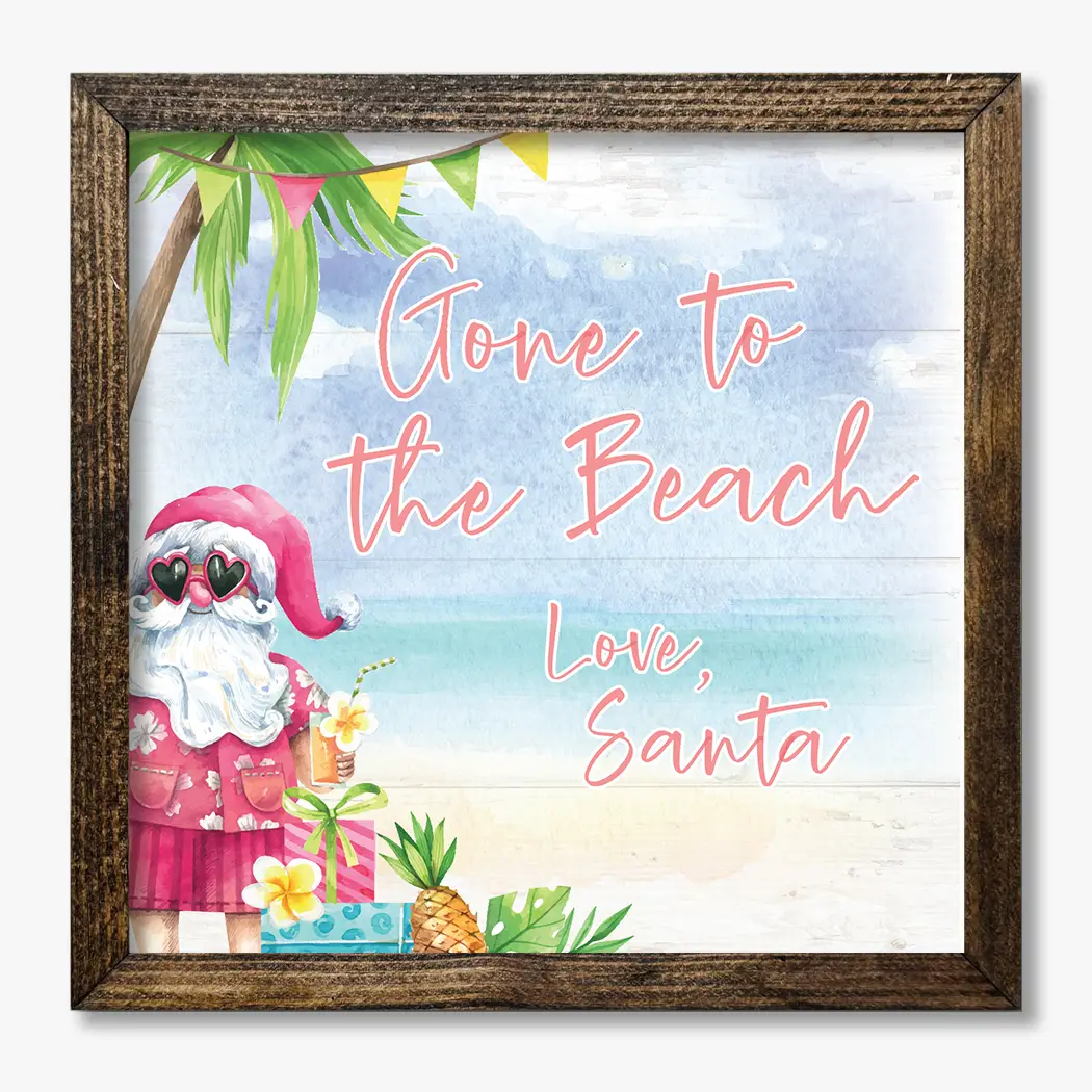 TIMBERLAND FRAME GONE TO THE BEACH LOVE SANTA