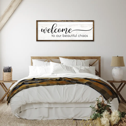 TIMBERLAND FRAME WELCOME TO OUR BEAUTIFUL CHAOS