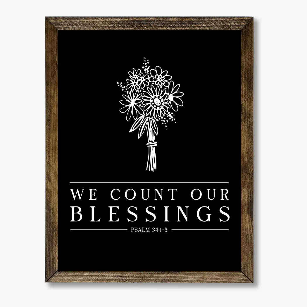 TIMBERLAND FRAME COUNT OUR BLESSINGS BLACK