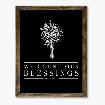 TIMBERLAND FRAME COUNT OUR BLESSINGS BLACK