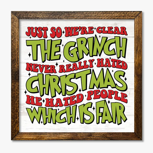 TIMBERLAND FRAME THE GRINCH NEVER REALLY HATED CHRISTMAS