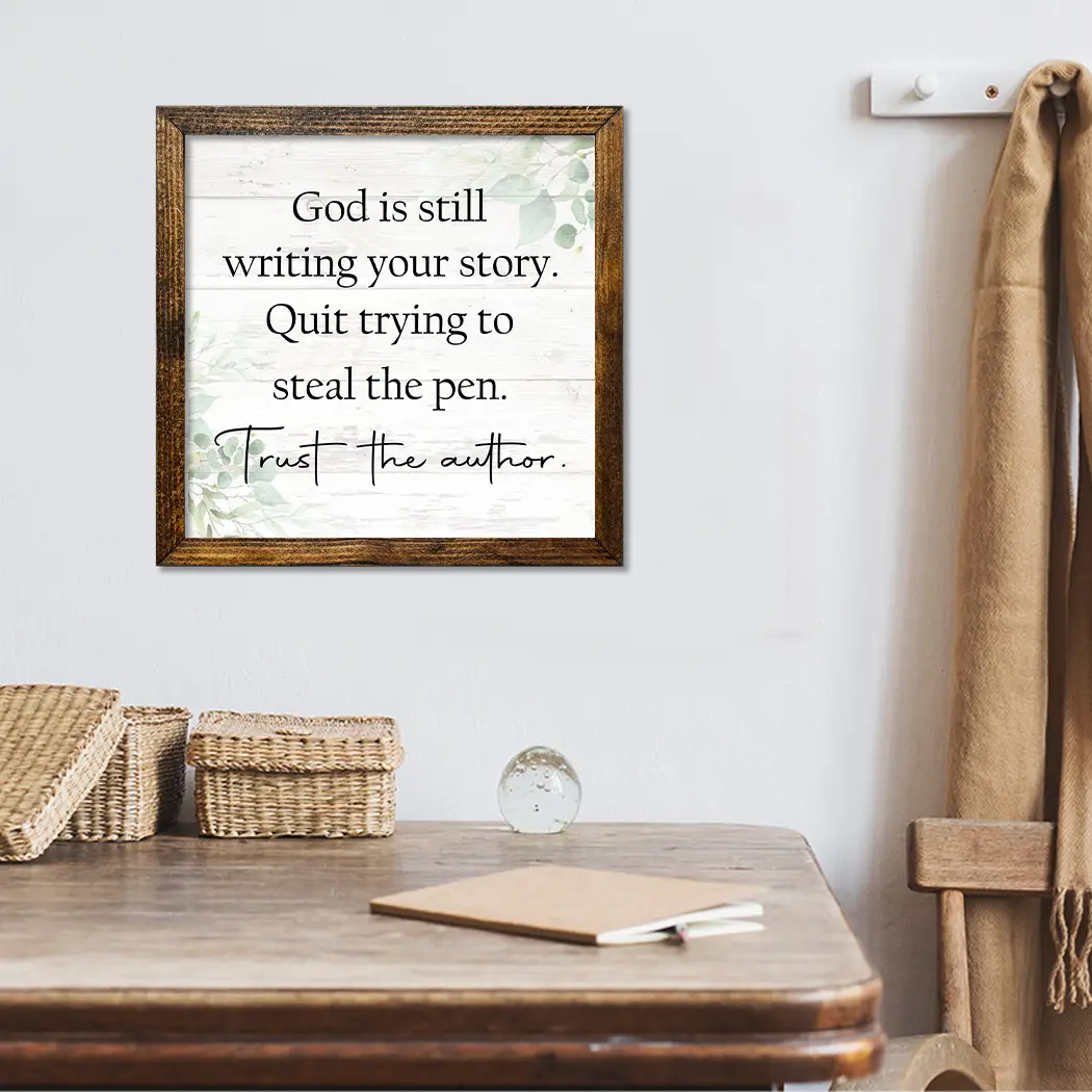 TIMBERLAND FRAME GOD IS STILL WRITING YOUR STORY (WHITE)