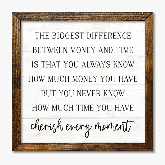 TIMBERLAND FRAME CHERISH EVERY MOMENT