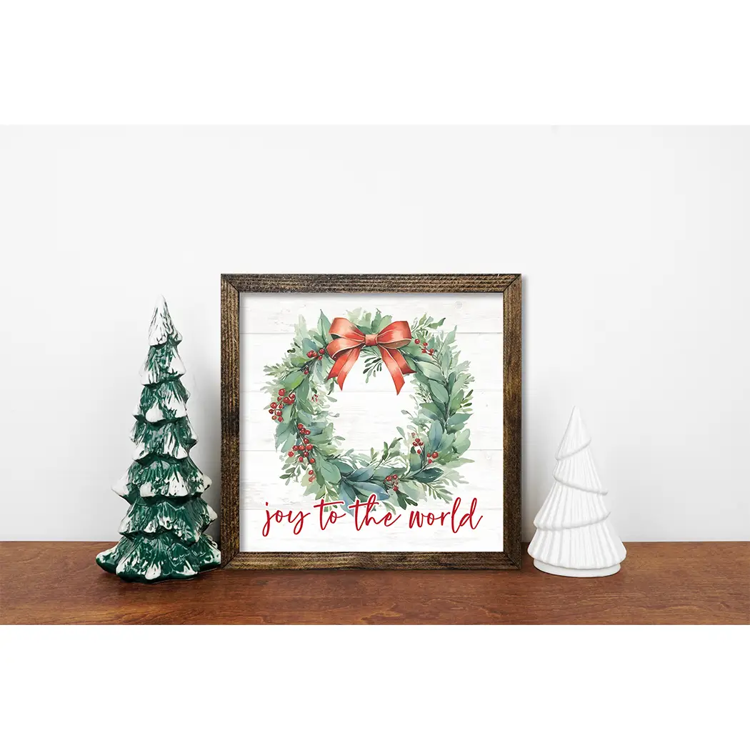 TIMBERLAND FRAME WREATH JOY TO THE WORLD