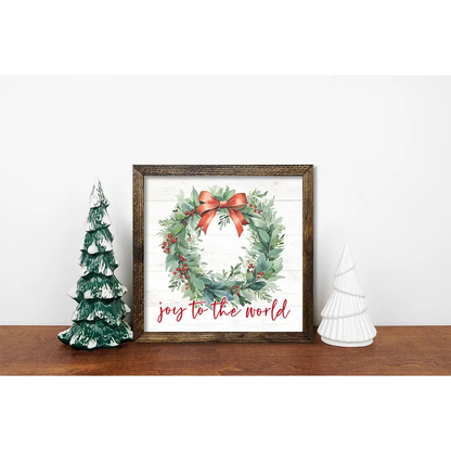 TIMBERLAND FRAME WREATH JOY TO THE WORLD