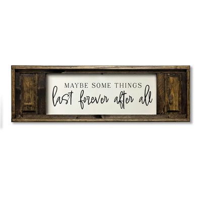 Small Double Panel Canvas Last Forever After All