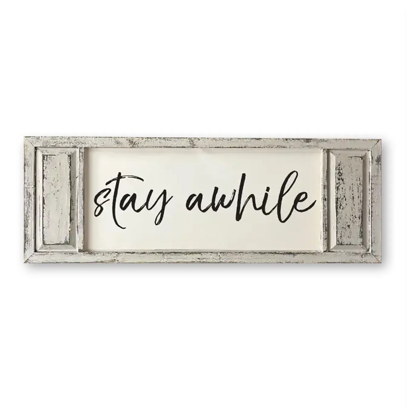 FRAMED CANVAS STAY AWHILE