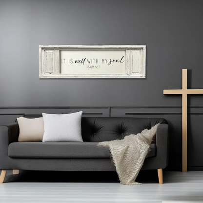Small Double Panel Canvas It Is Well With My Soul