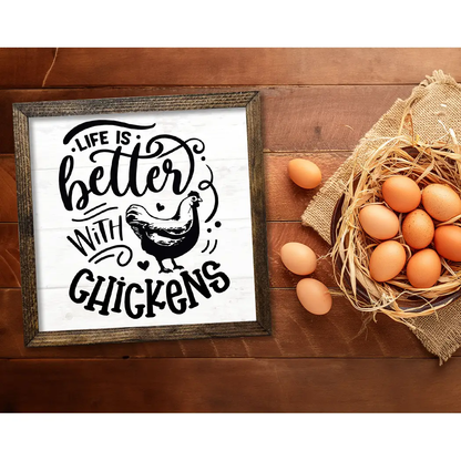 TIMBERLAND FRAME LIFE IS BETTER WITH CHICKENS