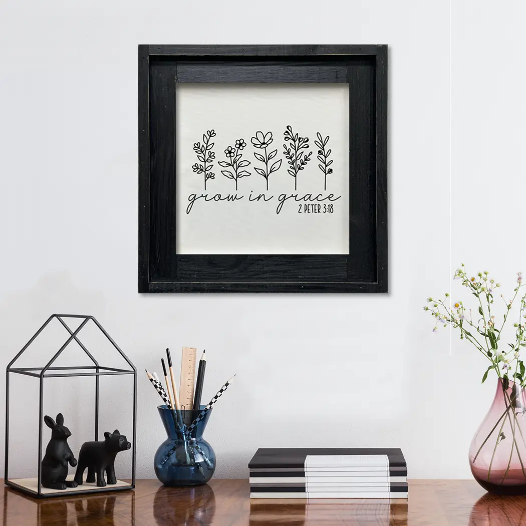 FRAMED CANVAS GROW IN GRACE