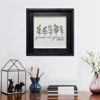 FRAMED CANVAS GROW IN GRACE