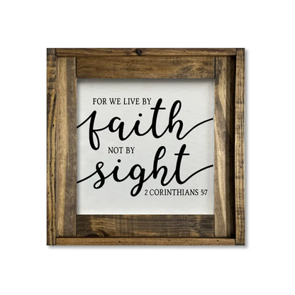 FRAMED CANVAS LIVE BY FAITH