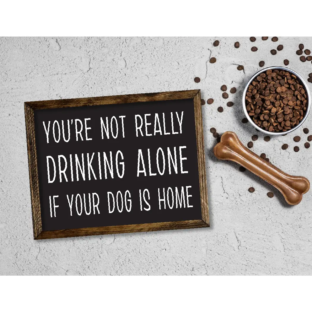 TIMBERLAND FRAME DRINKING ALONE DOG HOME